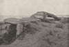 MORBIHAN. Locmariaquer. Dolmen de Mané Lud 1895 old antique print picture