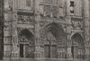 LOIRE- ATLANTIQUE. Nantes. Cathédrale. Façade Ouest 1895 old print