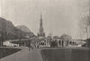 HAUTES- PYRÉNÉES. Lourdes. Basilique 1895 old antique vintage print picture