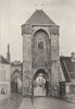 SEINE- ET- MARNE. Moret. Porte de Bourgogne 1895 old antique print picture