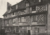 EURE- ET- LOIR. Chartres. Vieilles Maisons 1895 old antique print picture