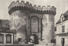 EURE- ET- LOIR. Chartres. Porte Guillaume 1895 old antique print picture