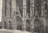 CHER. Bourges. Cathédrale. Porte Centrale 1895 old antique print picture