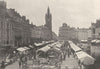 NORD. Douai. Marché 1895 old antique vintage print picture