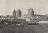 AUDE. Carcassonne. cité. Détail 1895 old antique vintage print picture
