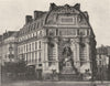 PARIS. Fontaine St- Michel 1895 old antique vintage print picture