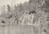 PARIS. Bois de Boulogne. Cascade 1895 old antique vintage print picture