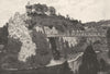 PARIS. Buttes- Chaumont. Lac 1895 old antique vintage print picture