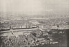 RHÔNE. Lyon. Panorama de 1895 old antique vintage print picture