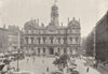 RHÔNE. Lyon. Hotel de Ville 1895 old antique vintage print picture