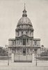 PARIS. Invalides. Dome 1895 old antique vintage print picture