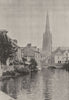 SEINE- MARITIME. Harfleur 1895 old antique vintage print picture