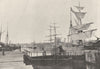 CALVADOS. Caen. Bassin 1895 old antique vintage print picture