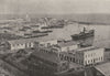 ALGERIA. Algiers (Alger) . port 1895 old antique vintage print picture