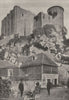 FRANCE. Falaise. Chateau 1895 old antique vintage print picture