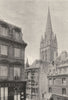 CALVADOS. Caen. St- Sauveur 1895 old antique vintage print picture