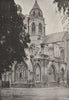 CALVADOS. Caen. St- Etienne- le- Vieux 1895 old antique vintage print picture