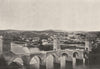 LOT. Cahors. Pont Valentré 1895 old antique vintage print picture