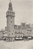 FRANCE. Moulins. Beffroi 1895 old antique vintage print picture