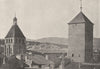 SAÔNE- ET- LOIRE. Cluny. Norte- dame 1895 old antique vintage print picture