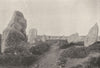 MORBIHAN. Carnac. Alignements de Kermario 1895 old antique print picture