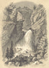 LANDSCAPES. Paysage Alpestre 1852 old antique vintage print picture