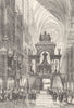 FRANCE. Sacre de Charles X. L'Intronisation 1835 old antique print picture