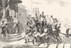 FRANCE. Distribution des Aigles 1835 old antique vintage print picture