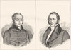 FRANCE. Berryer; Odilon- Barrot 1835 old antique vintage print picture