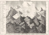 FRANCE. Principales Montagnes de Lieux Dessus du Niveau L'Océan.  1835 print