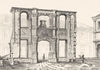 FRANCE. Arc de Gaillon- entrée de L'Ecole des beaux Arts 1835 old print