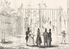 FRANCE. Excercices Gymnastiques 1835 old antique vintage print picture