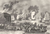 VAR. 1793- Incendie de la Marine de Toulon Par les Anglais; les forçats 1835