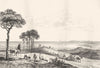 LANDES. Landes de Gascogne; Semis de Pins pour Fixer les Dunes 1835 old print