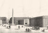 PARIS. Pl Concorde; Batimens L'Exposition 1834 Obelisque Luqsor 1835 old print