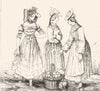 AIN. Costumes de L'Ain (Bresse)  1835 old antique vintage print picture