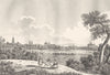 AIN. Bourg 1835 old antique vintage print picture