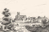 AISNE. Soissons 1835 old antique vintage print picture