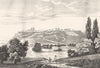 AISNE. Laon 1835 old antique vintage print picture