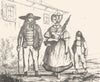 ALLIER. Costumes de L'Allier 1835 old antique vintage print picture