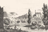 ALLIER. Montluçon 1835 old antique vintage print picture