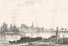 ALLIER. Moulins 1835 old antique vintage print picture