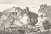 ALPES-DE-HAUTE-PROVENCE. Basses-Alpes. Moustiers 1835 old antique print