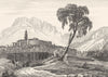 ALPES-DE-HAUTE-PROVENCE. Basses-Alpes. Digne 1835 old antique print picture