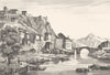 ALPES-DE-HAUTE-PROVENCE. Basses-Alpes. Sisteron 1835 old antique print picture