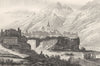 HAUTES-ALPES. Embrun 1835 old antique vintage print picture