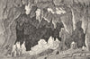 ARIÈGE. Grotte de Bedaillat 1835 old antique vintage print picture