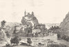 ARIÈGE. Foix 1835 old antique vintage print picture