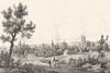 AUBE. Troyes 1835 old antique vintage print picture