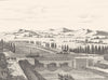 AUDE. Pont Aqueduc de Fresquel 1835 old antique vintage print picture